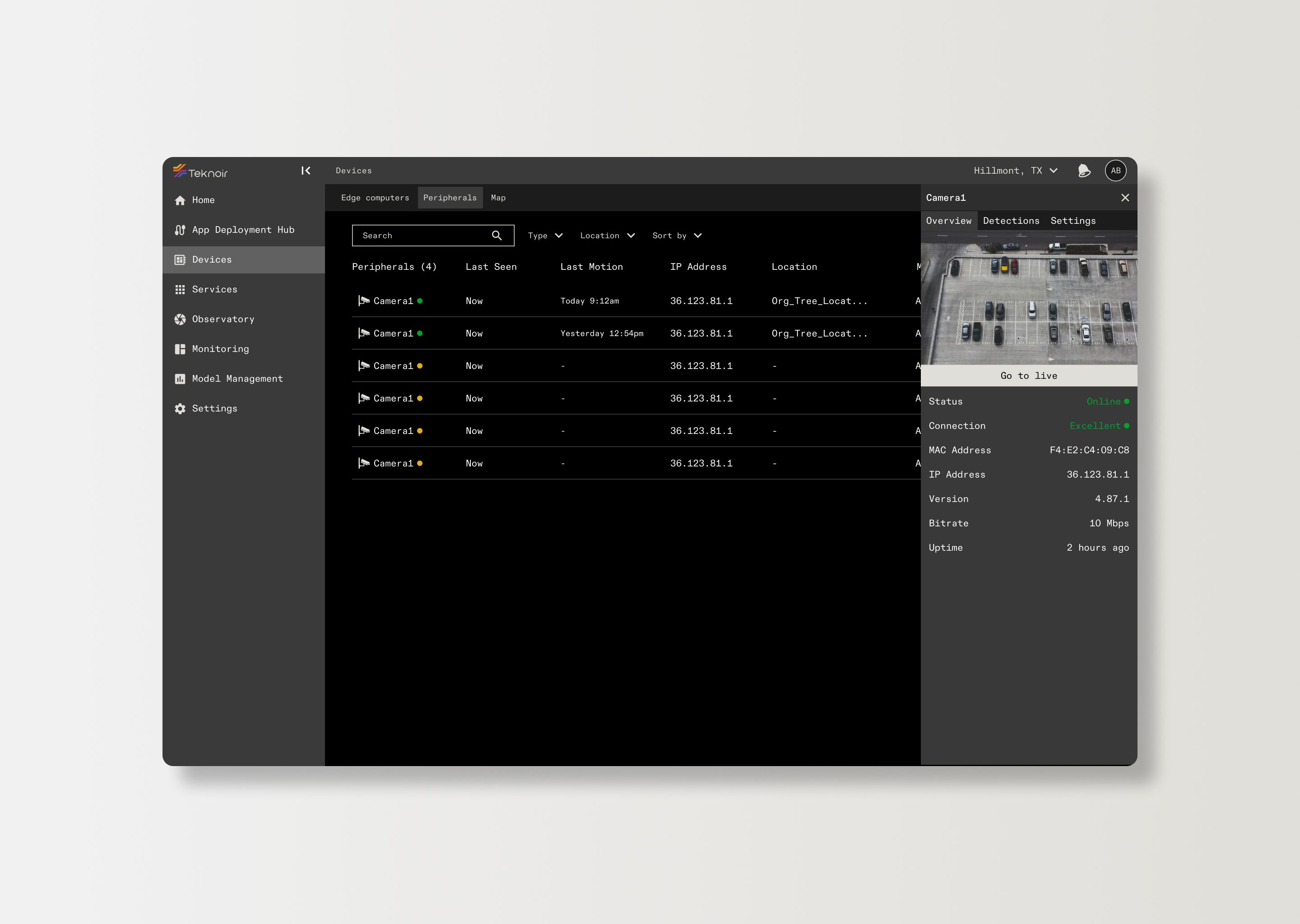 Design system UI screens