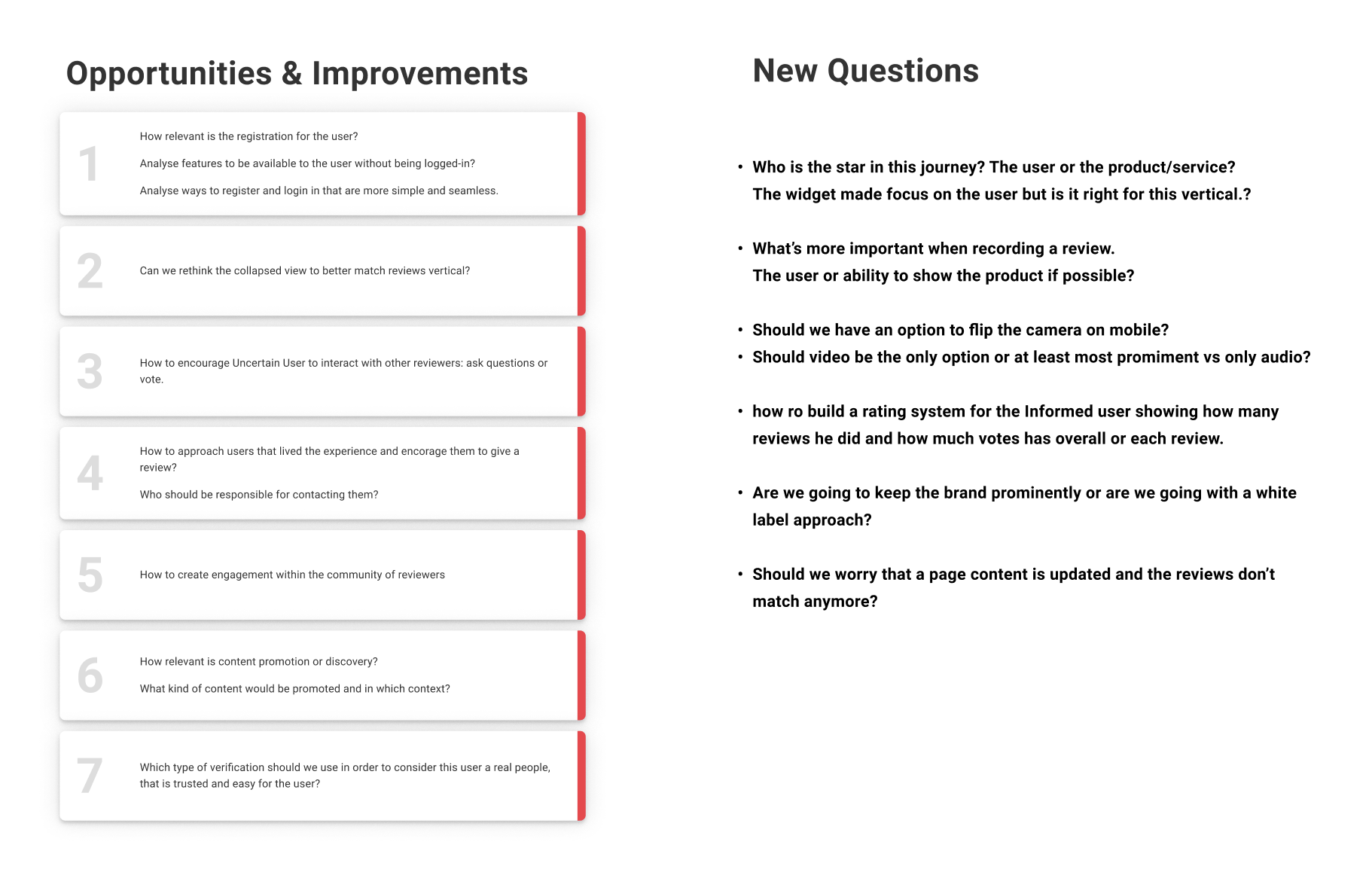 Project challenges mapped